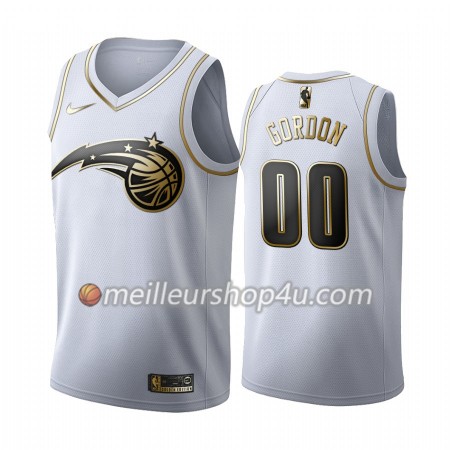 Maillot Basket Homme Orlando Magic Aaron Gordon 00 2019-20 Nike Blanc Golden Edition Swingman